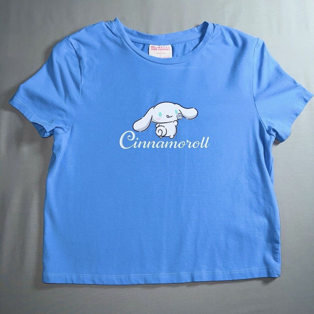 Cinnamon Roll Blue Tshirt Size Large